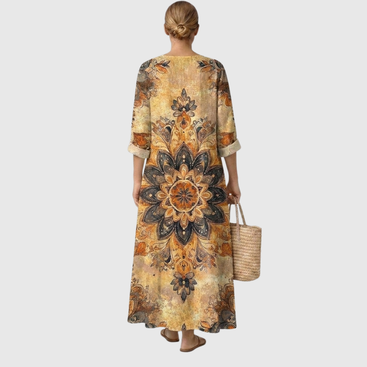 Dora™ | Bloemenjurk Natuurlijke Elegantie