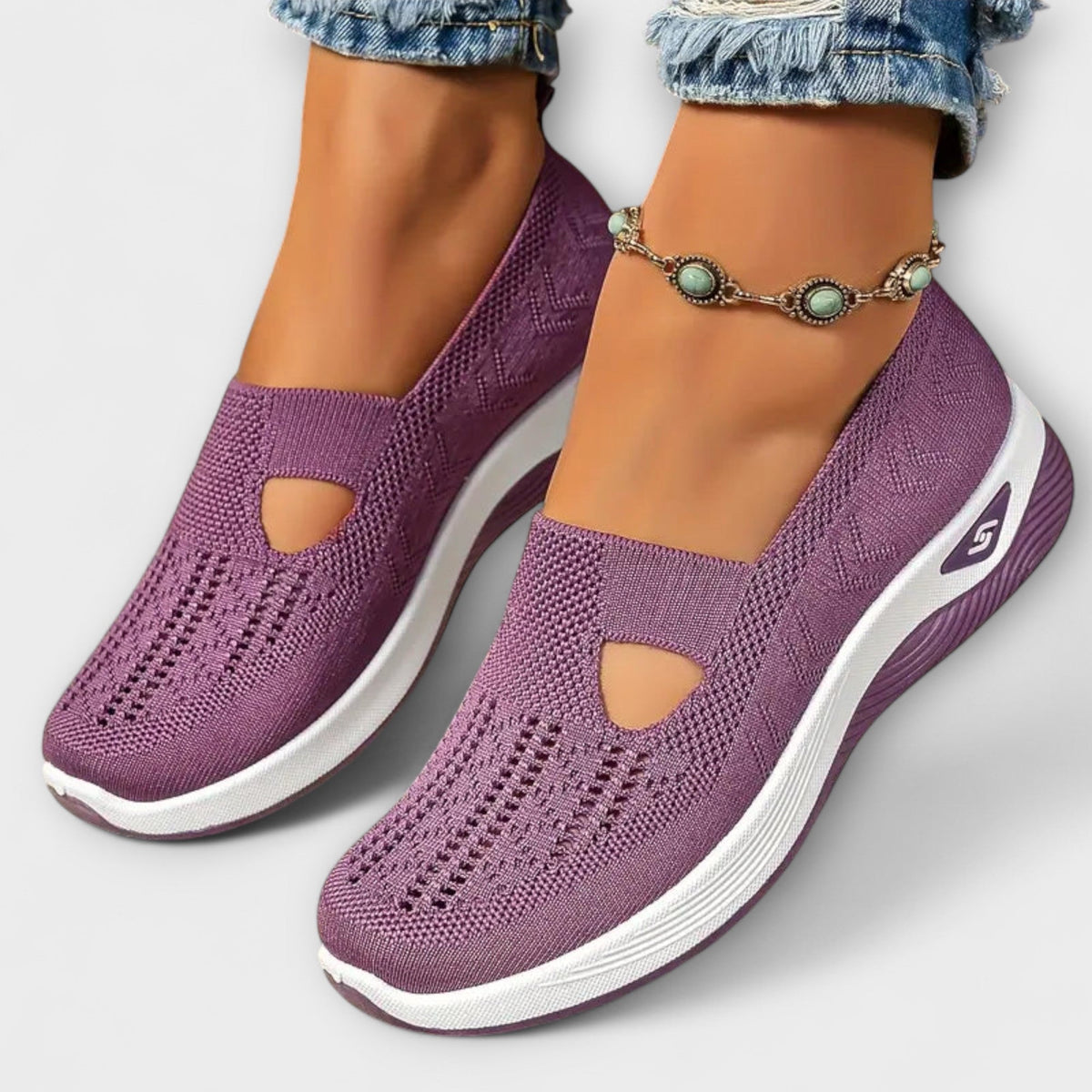 Marlene - Orthopedische Wandelschoenen in Lila