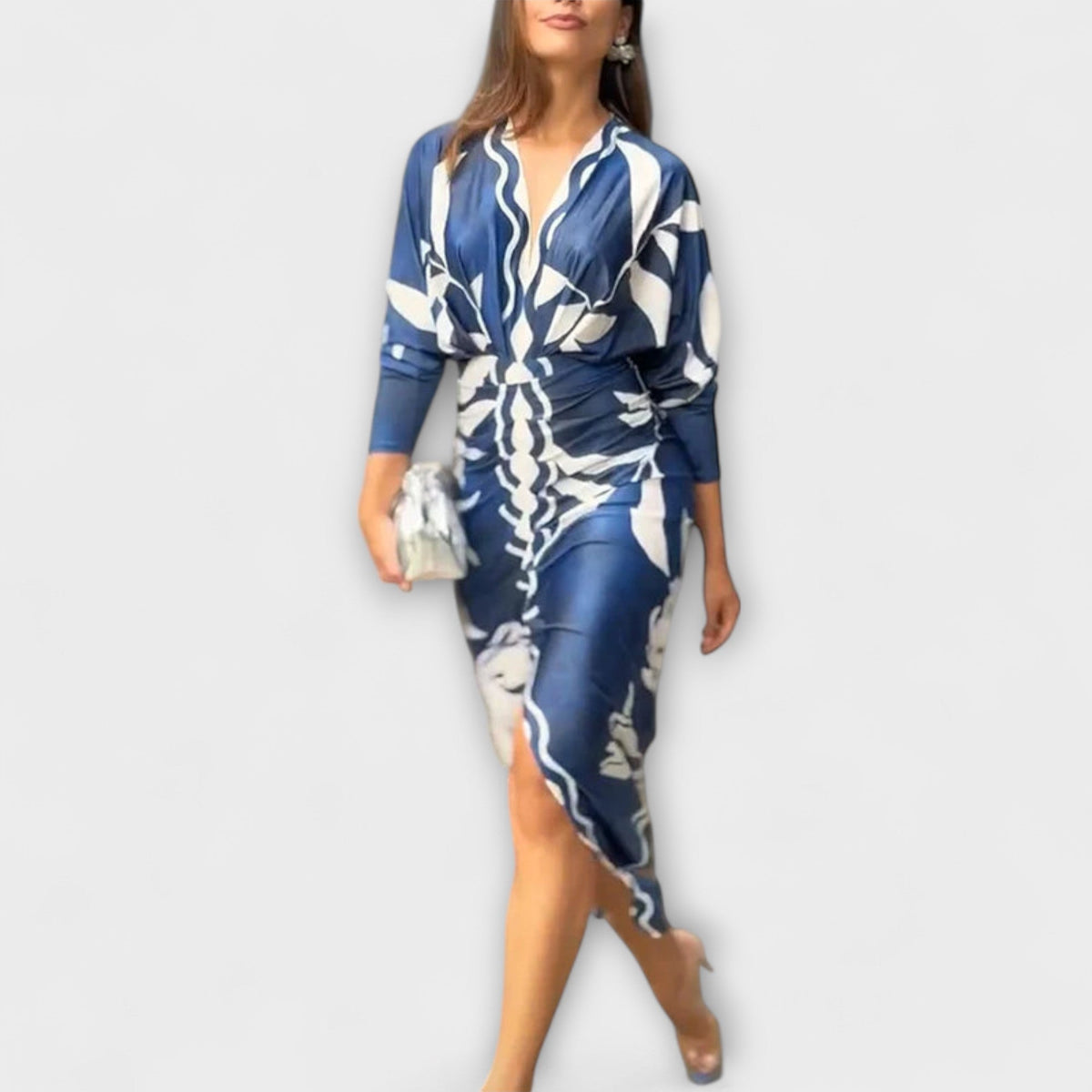 Cleo - Dolman-Midikleid met Braziliaanse print