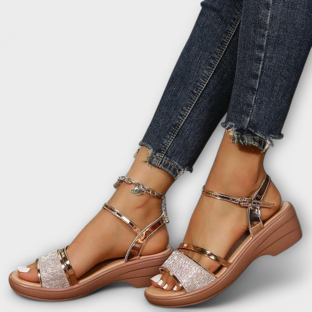 Edelgard - Sandalen met Strass-bandjes