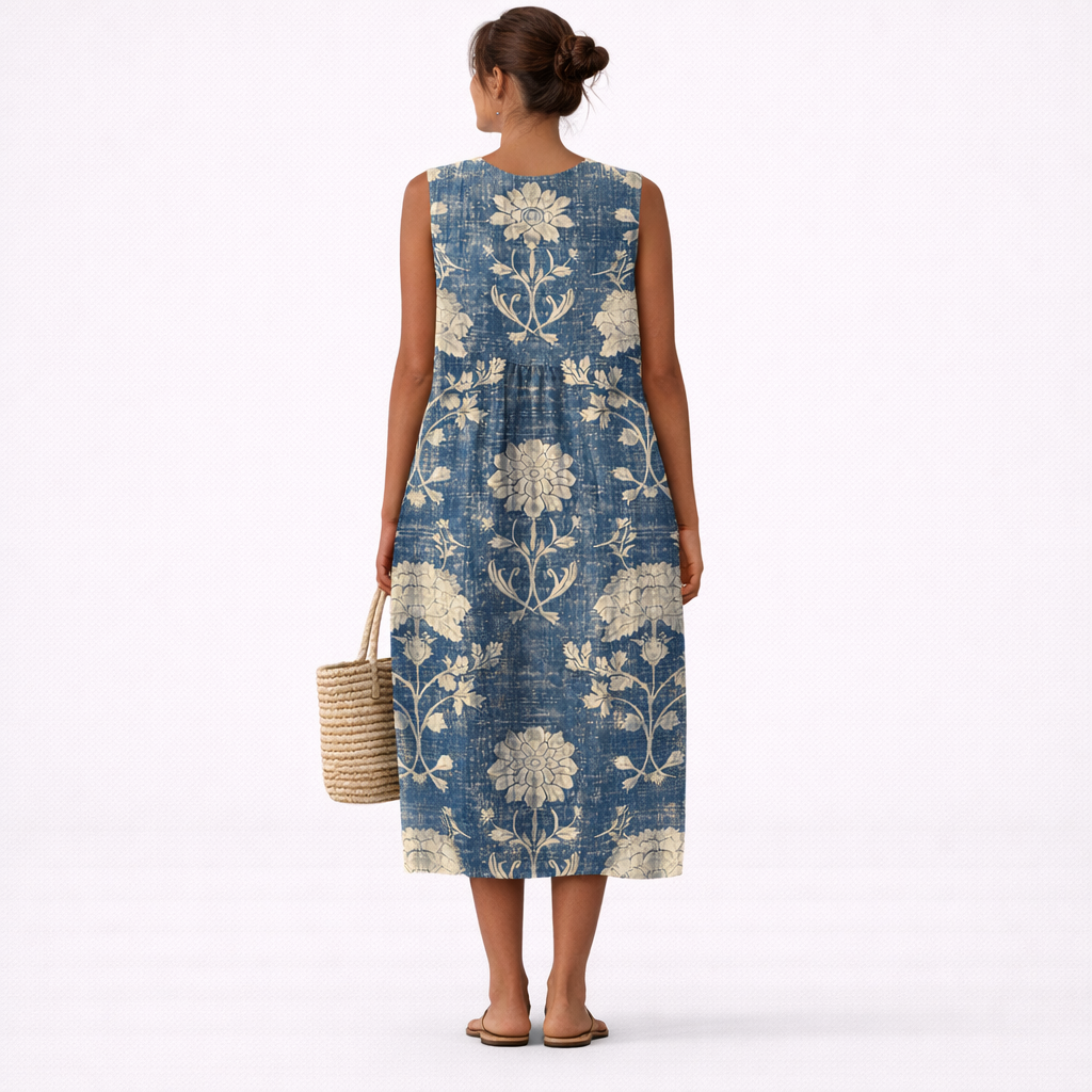 Alberte™ | Midi Bloemenjurk Classique