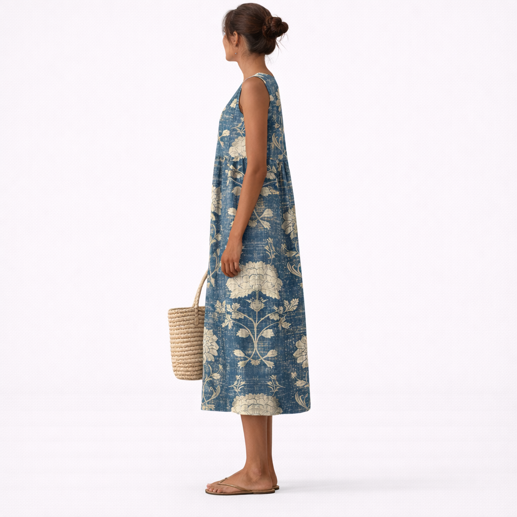 Alberte™ | Midi Bloemenjurk Classique