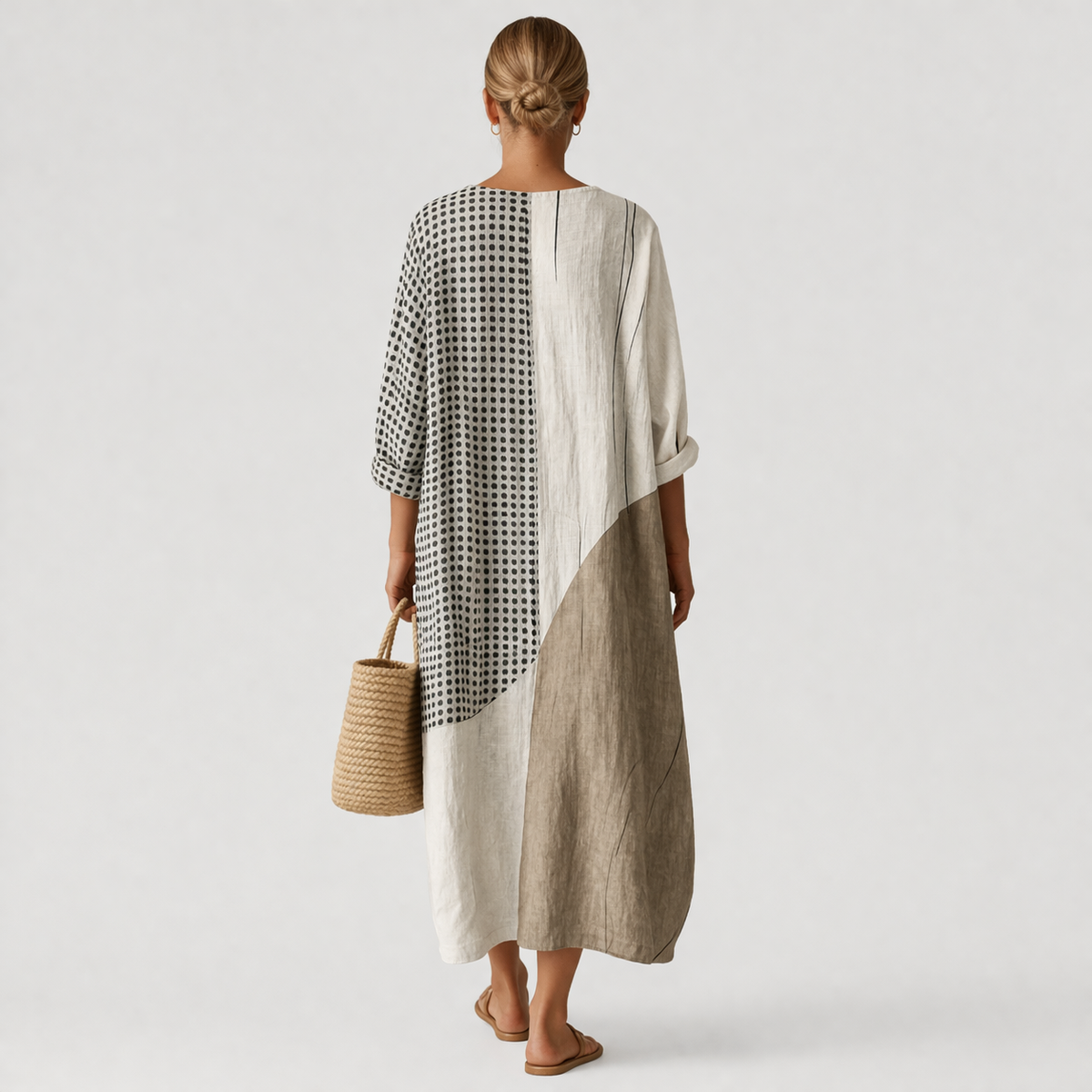 Emma™ | Elegante Gestreepte Jurk