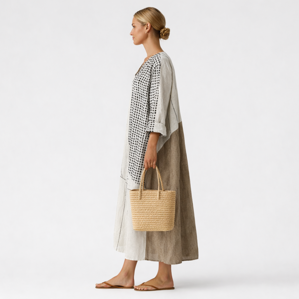 Emma™ | Elegante Gestreepte Jurk