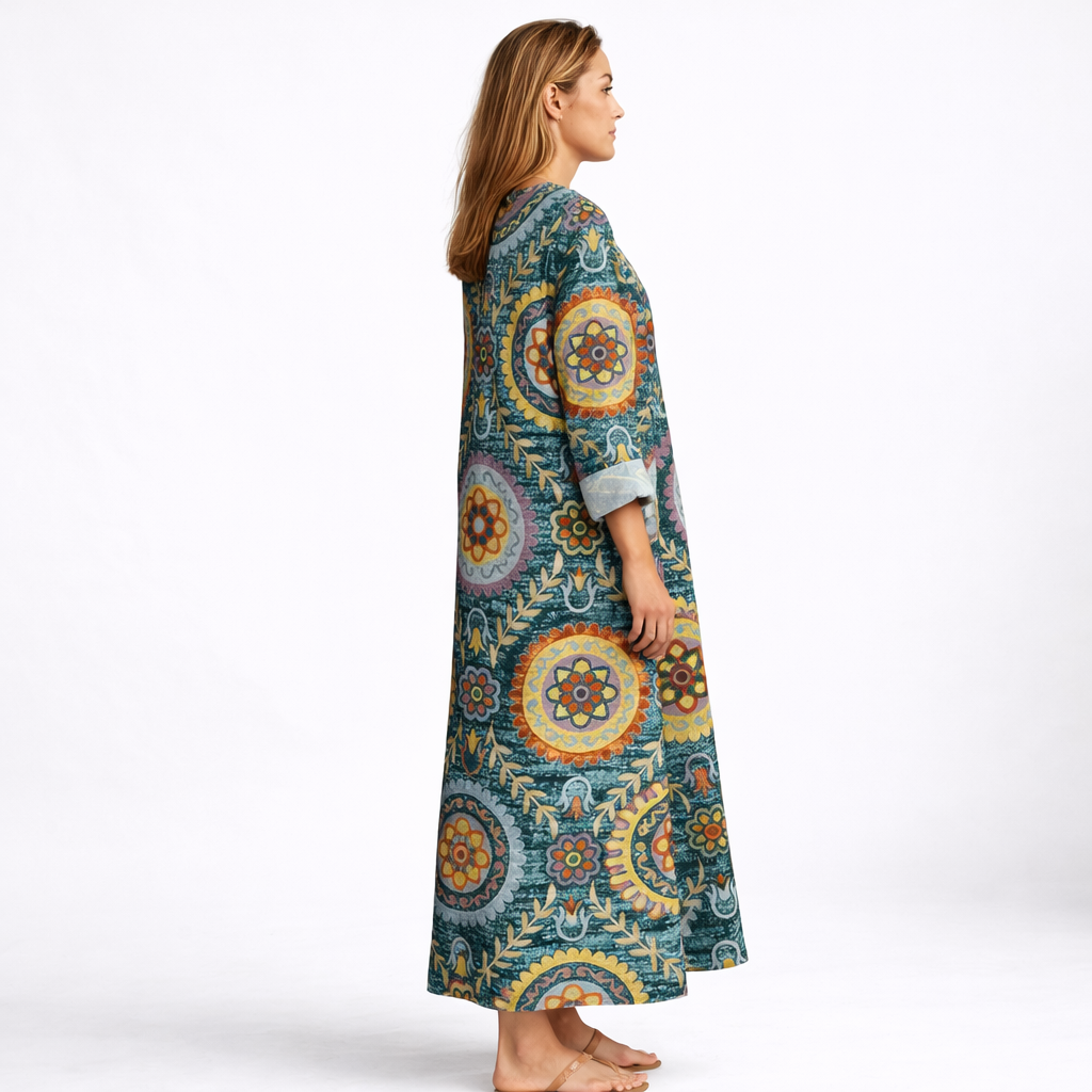 Ella™ | Midi Geometrische Jurk