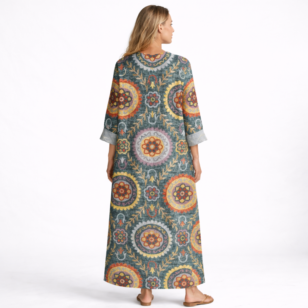 Ella™ | Midi Geometrische Jurk