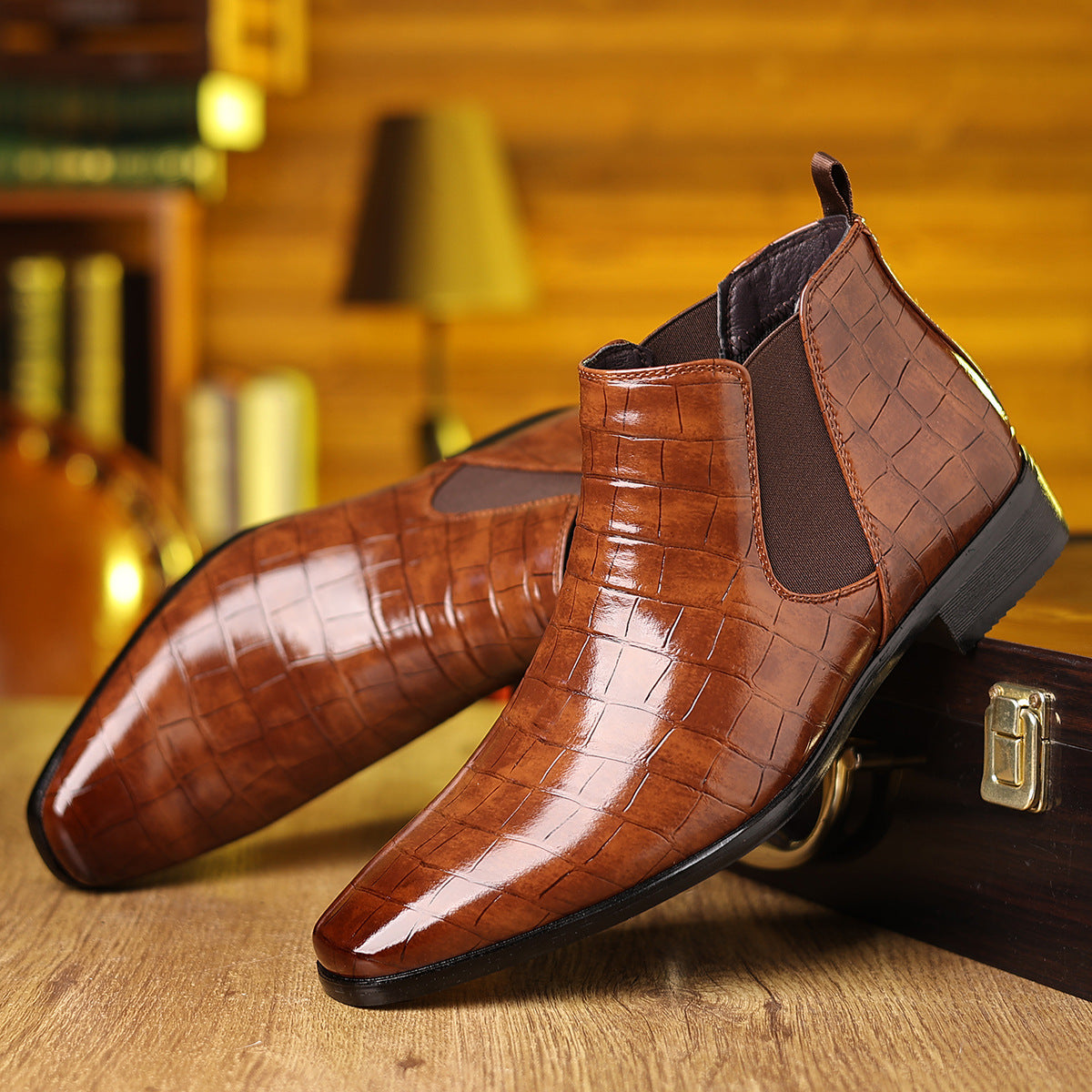 Troy Leather Boots