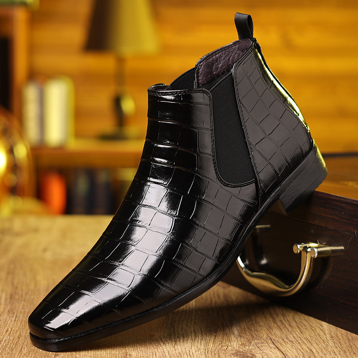 Troy Leather Boots