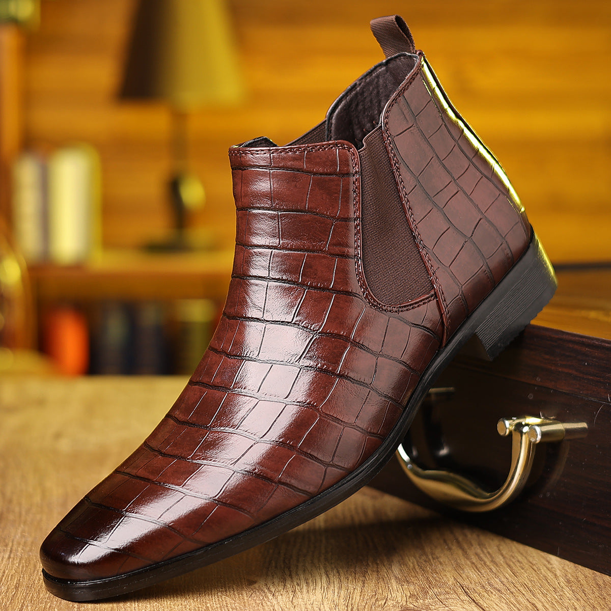 Troy Leather Boots