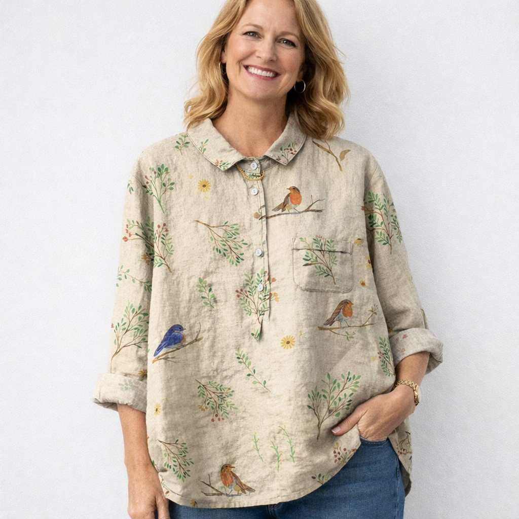 Alice | Moderne linnen blouse