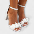 Elfriede - Sandalen met Bloemenbanden