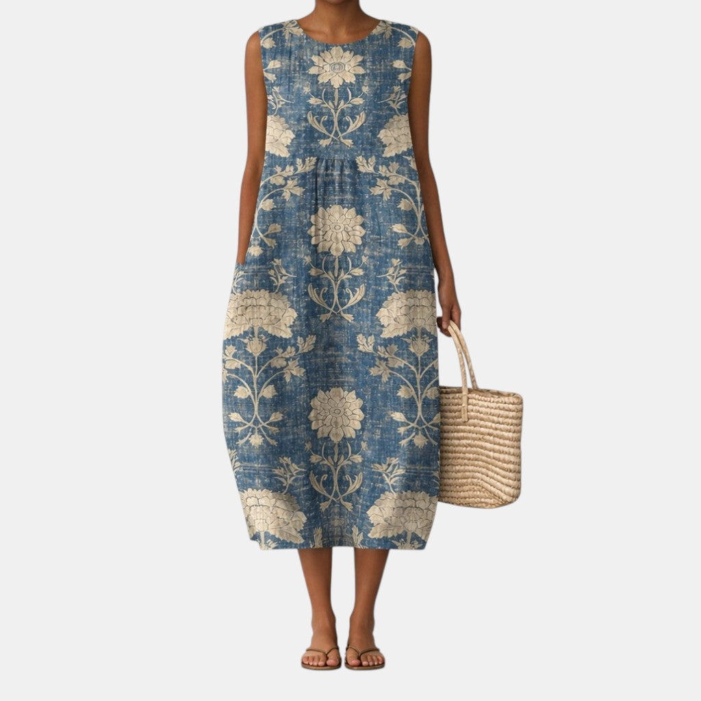 Alberte™ | Midi Bloemenjurk Classique
