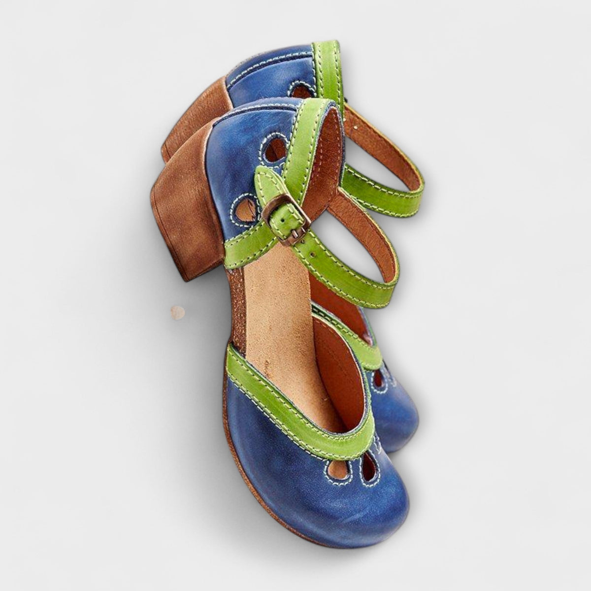 Adelinde - Sandalen met Rits in Blauw