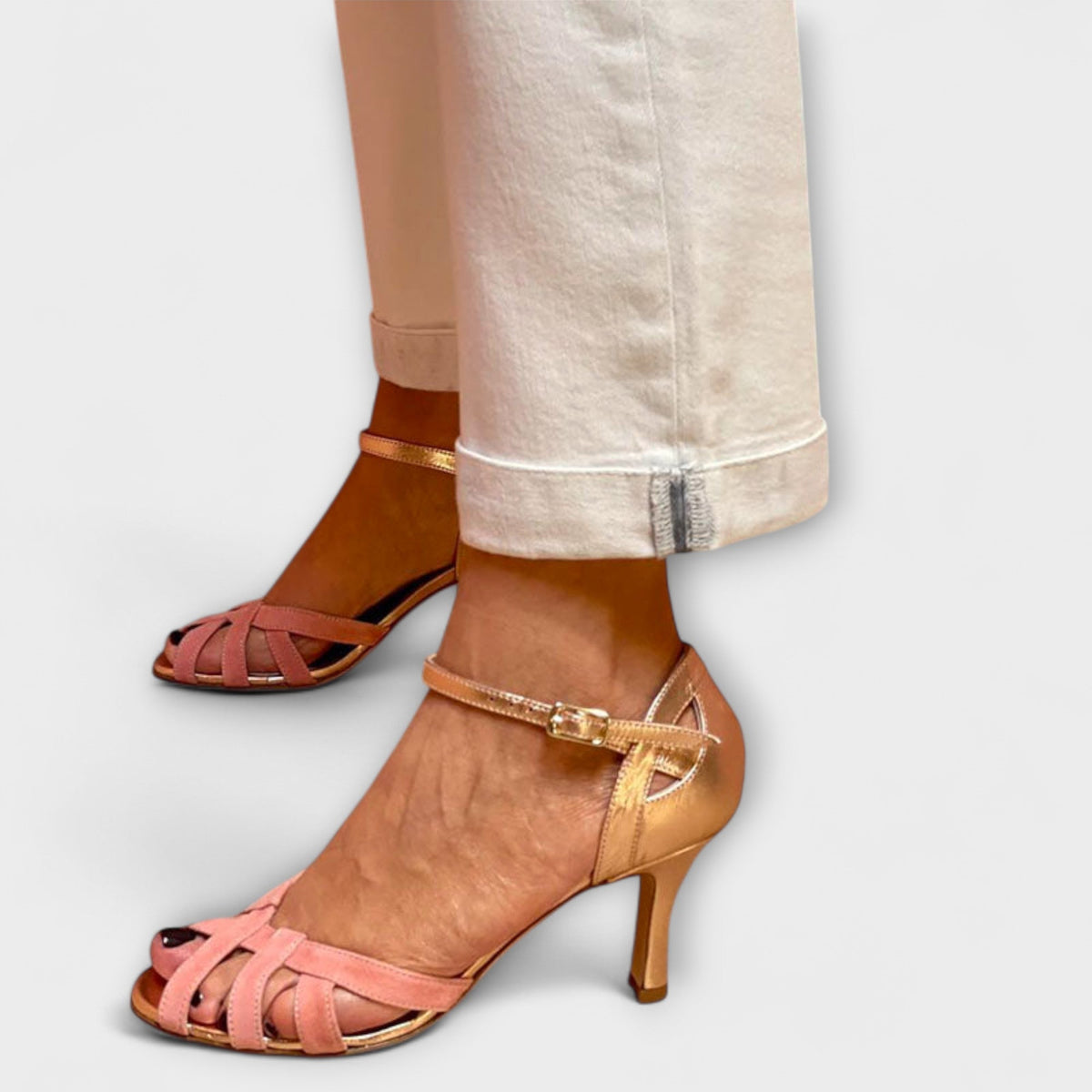Klothilde - Glamour-Sandaletten in Goud