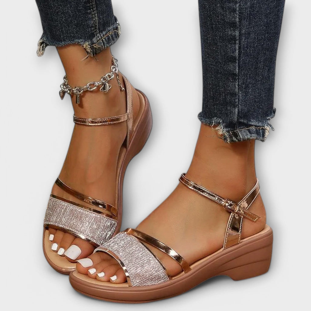 Edelgard - Sandalen met Strass-bandjes