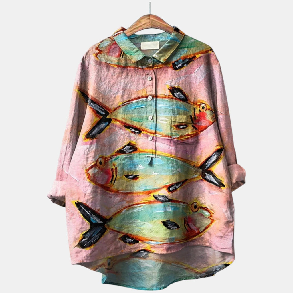 Eliza | Moderne linnen blouse