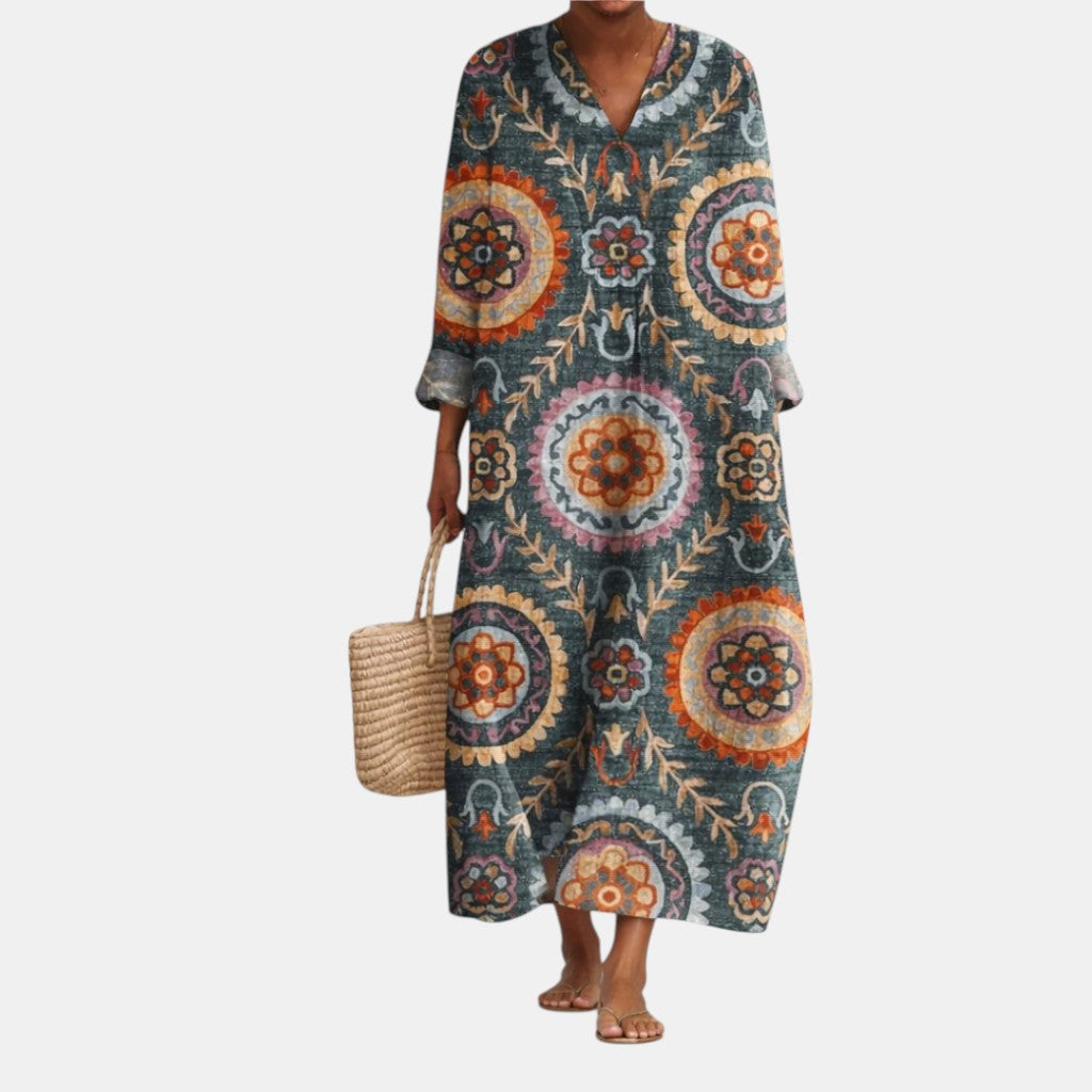 Ella™ | Midi Geometrische Jurk