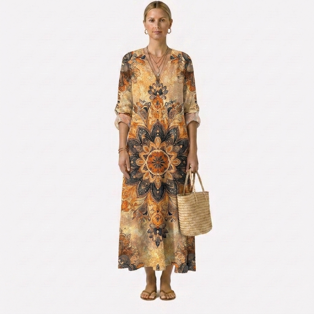 Dora™ | Bloemenjurk Natuurlijke Elegantie