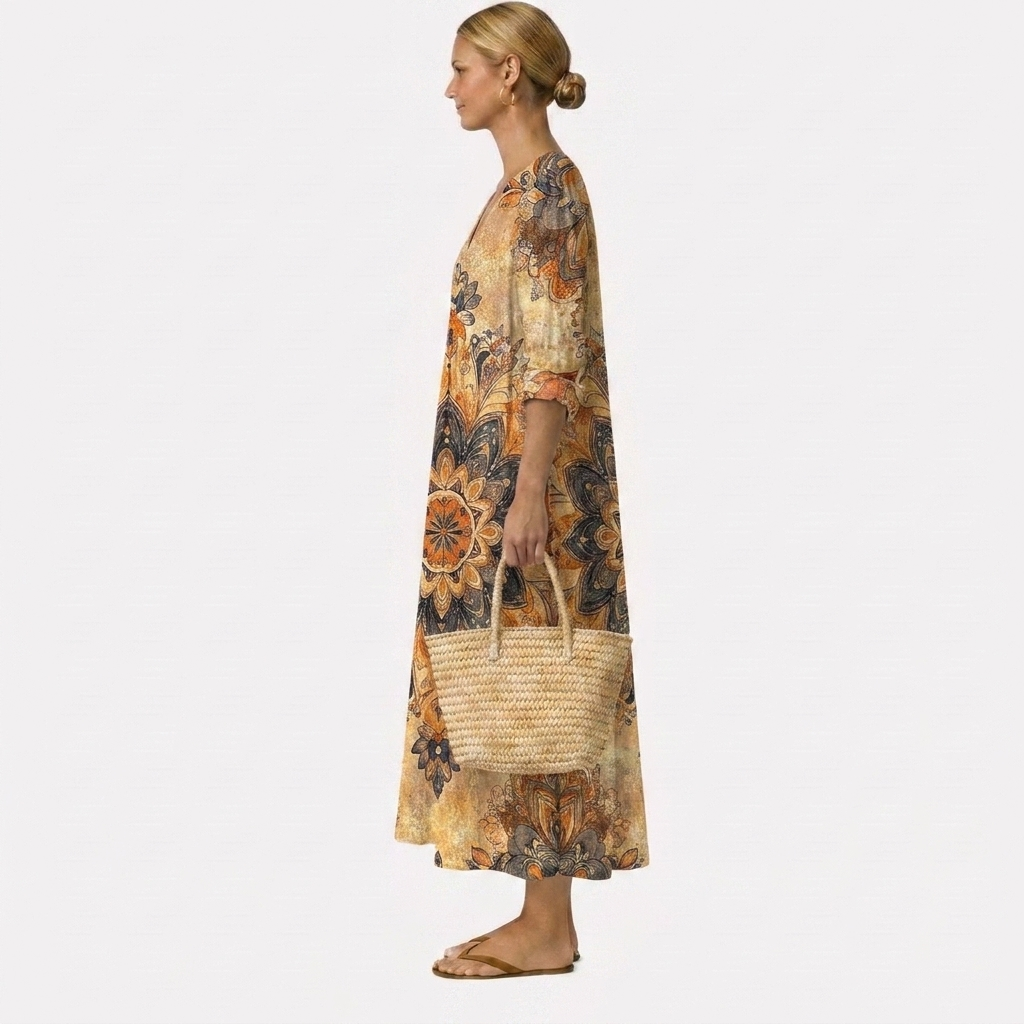 Dora™ | Bloemenjurk Natuurlijke Elegantie