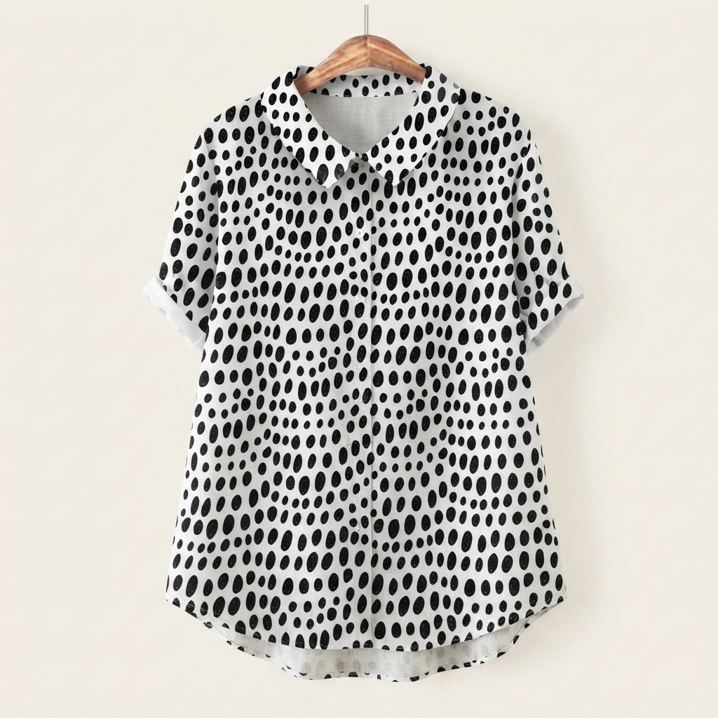 Agathe | Blouse met Stippendessin