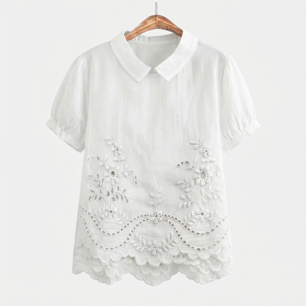 Adèle | Geborduurde Blouse