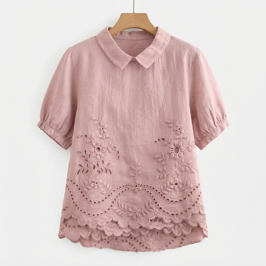 Adèle | Geborduurde Blouse