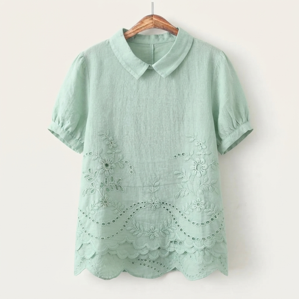 Adèle | Geborduurde Blouse