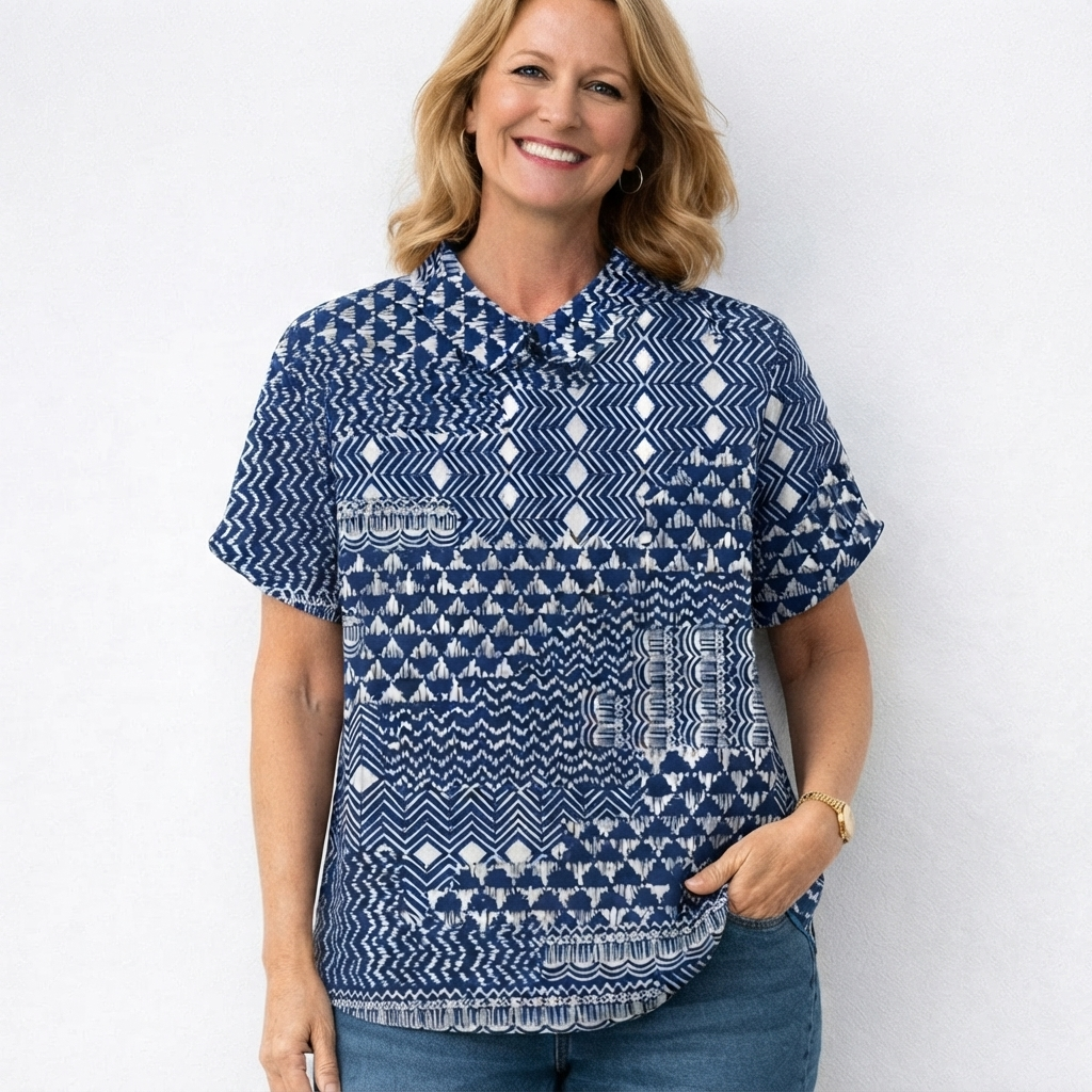 Amélie | Bohemian-Inspired Tribal Print Top