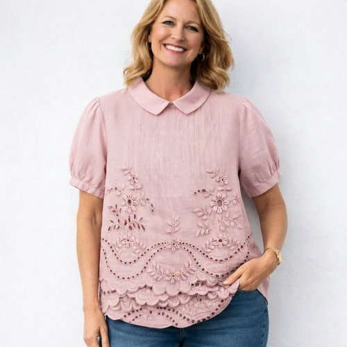 Adèle | Geborduurde Blouse