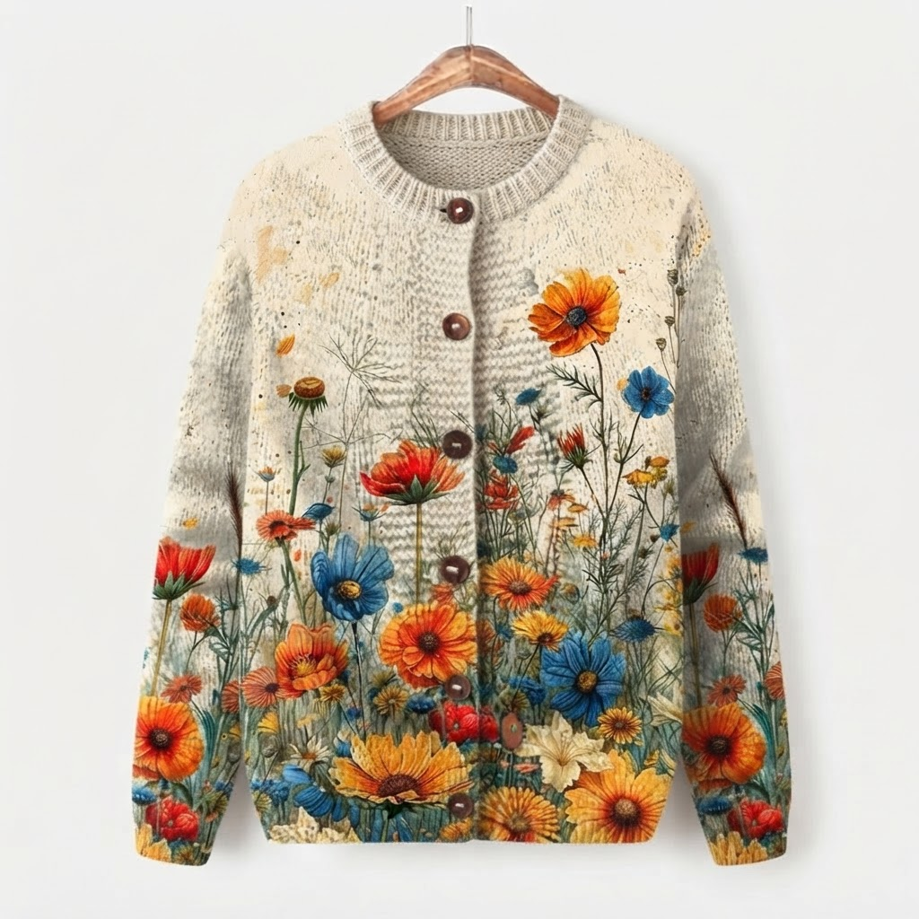 Isolyn™ | Vintage Gebreide Cardigan voor Dames
