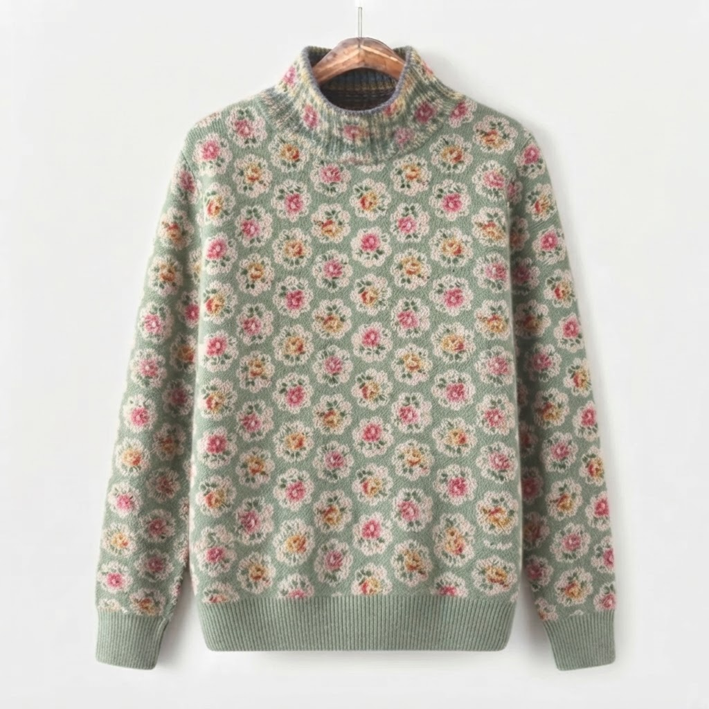 Coralie™ - Turtleneck Sweater for the Garden