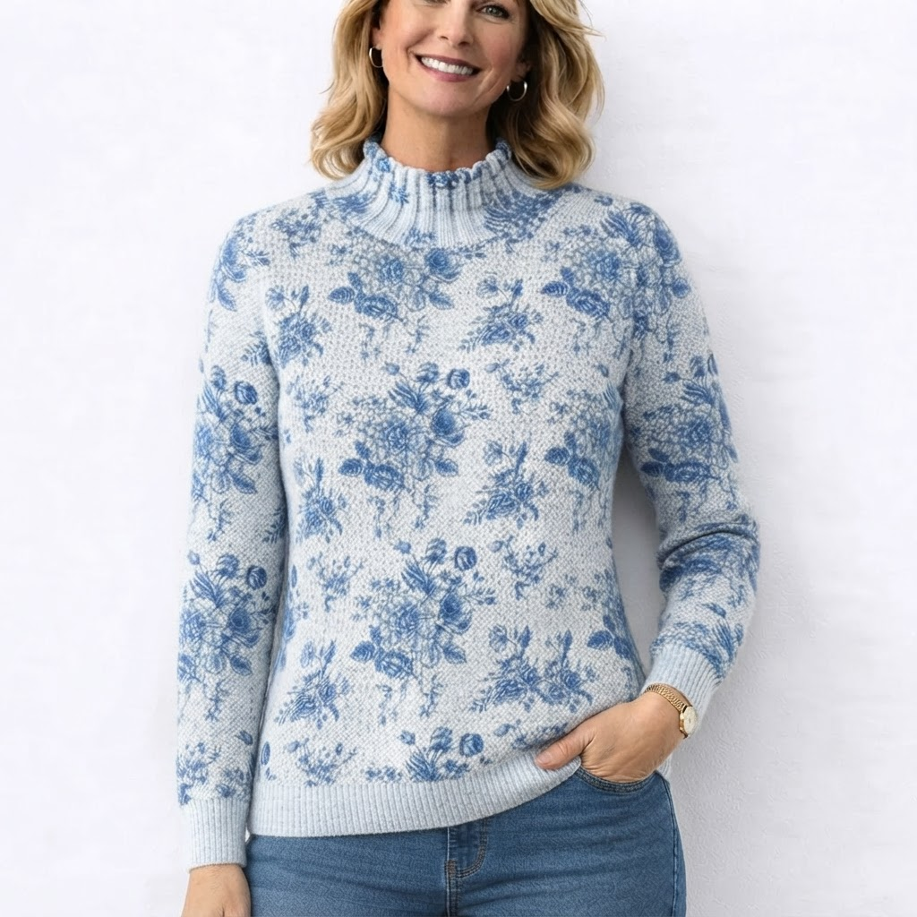 Liora™ - Bloom Turtleneck Sweater
