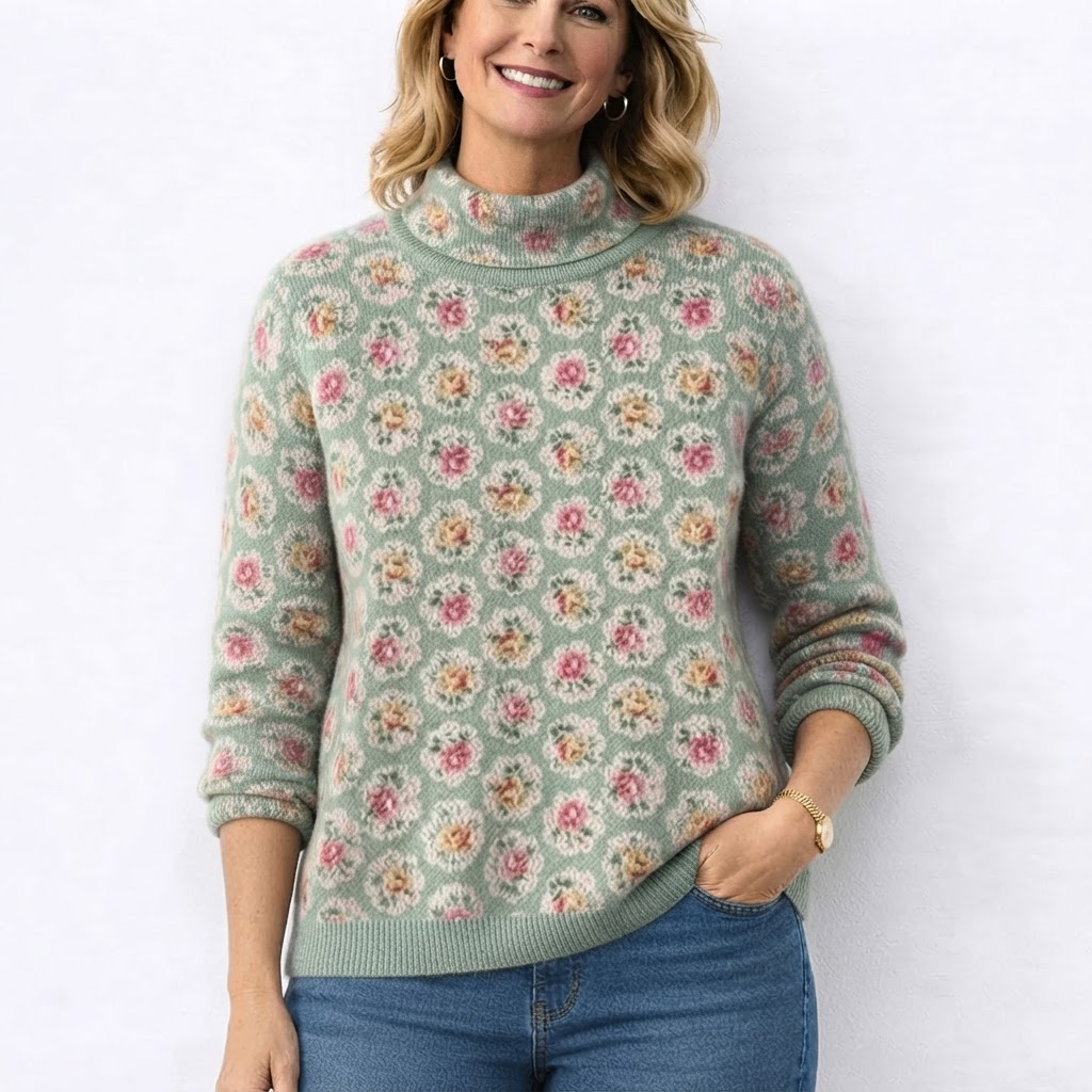 Coralie™ - Turtleneck Sweater for the Garden