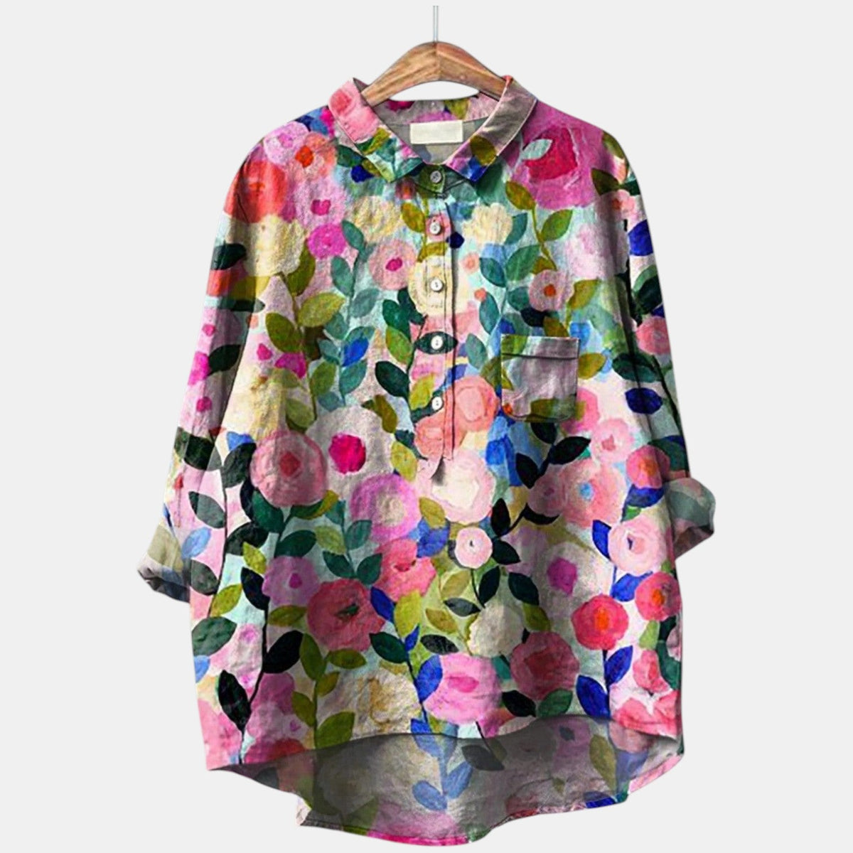 Leah | Moderne linnen blouse