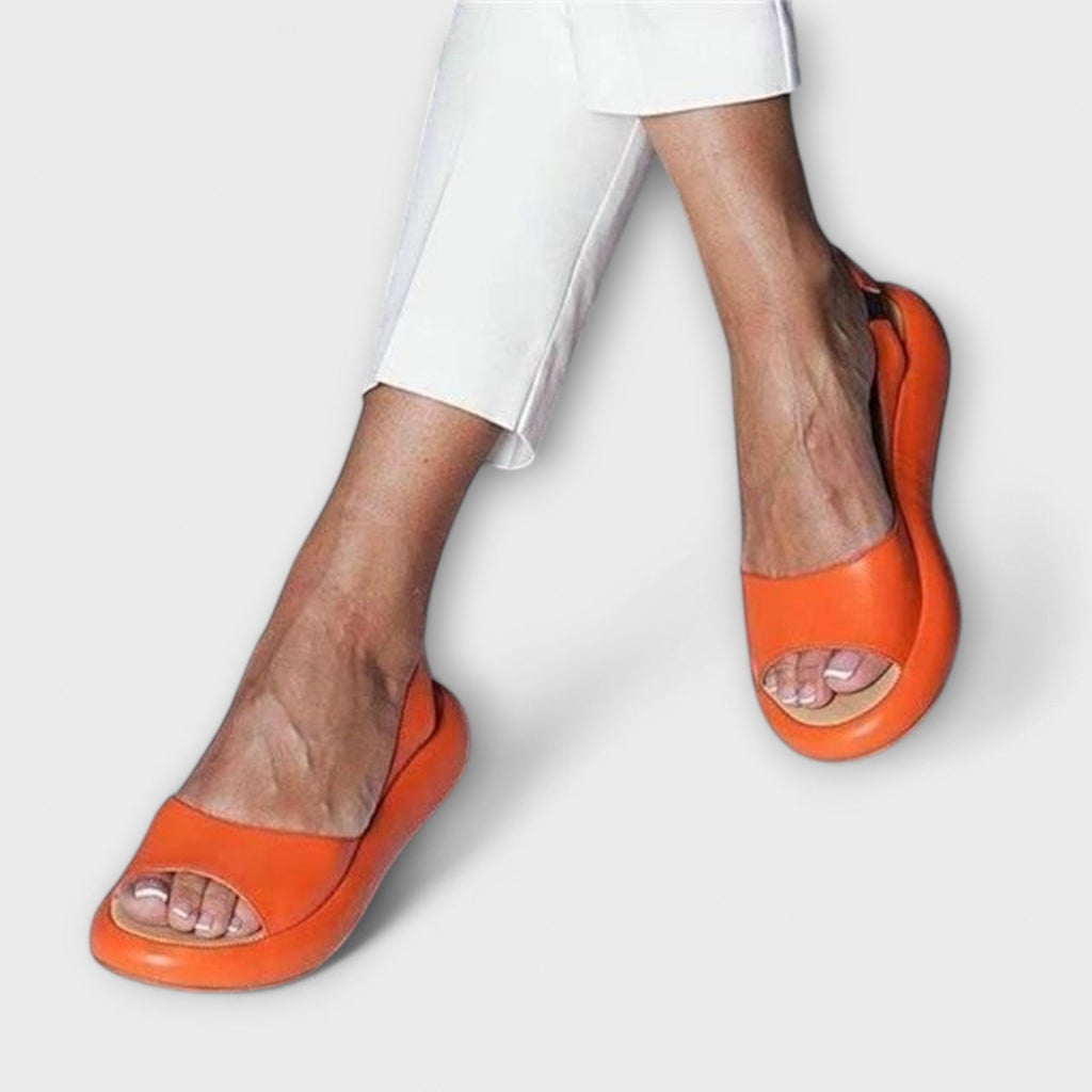 Edeltrud - Roze Blokhak Sandalen