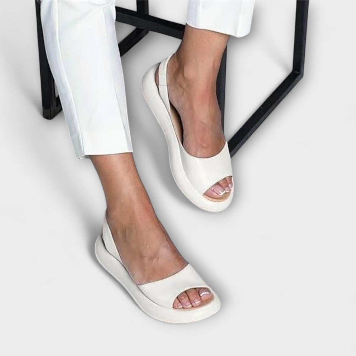 Edeltrud - Roze Blokhak Sandalen