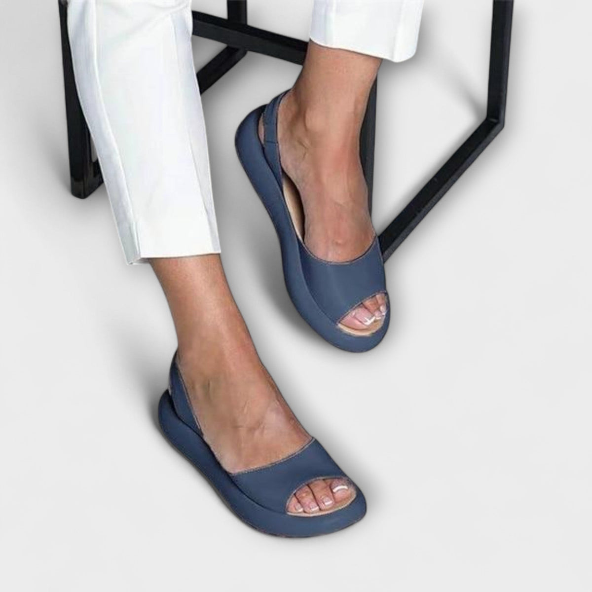 Edeltrud - Roze Blokhak Sandalen
