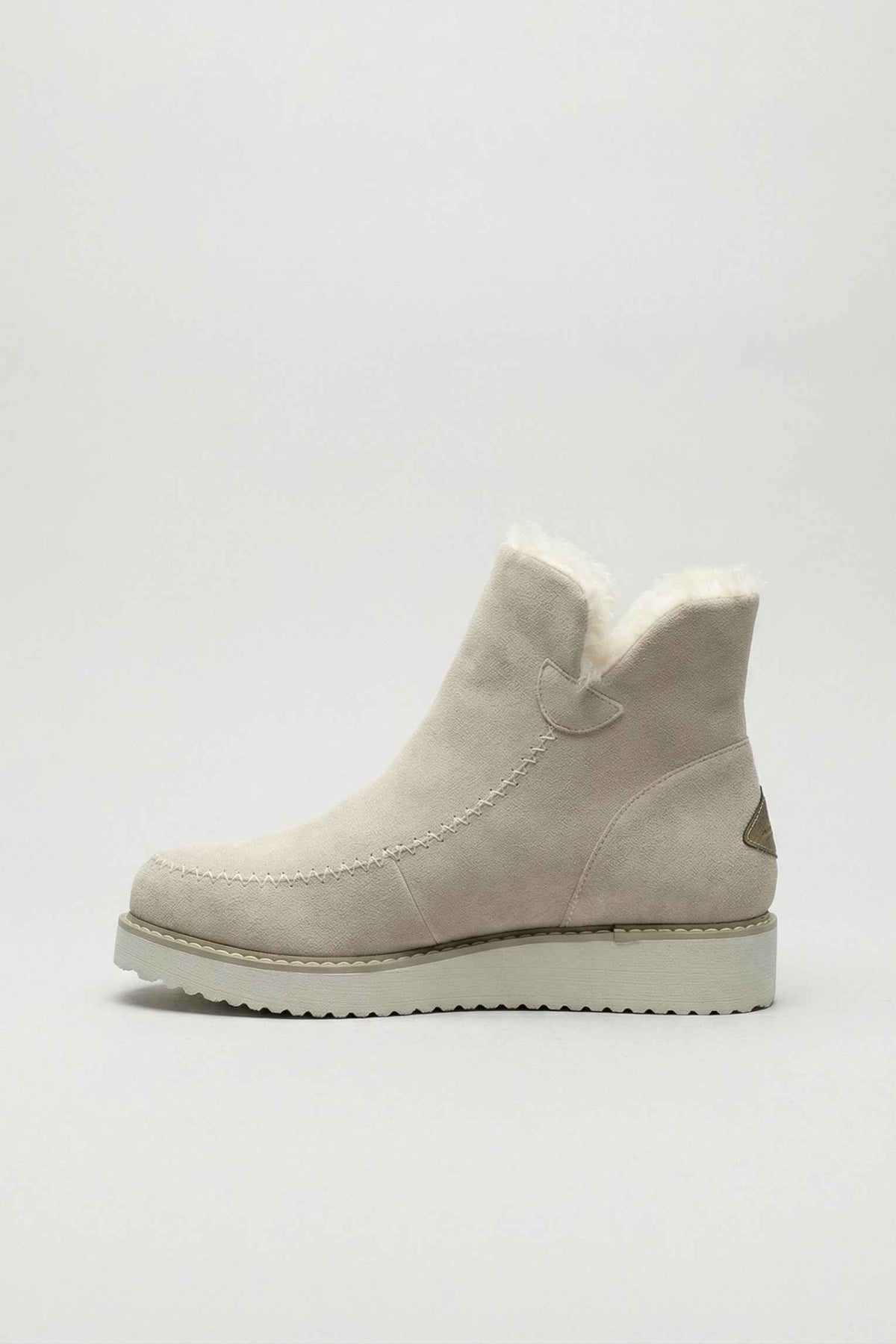 Victoria | Stylish Beige Ankle Boots with Eco-Friendly Sole - Lumina