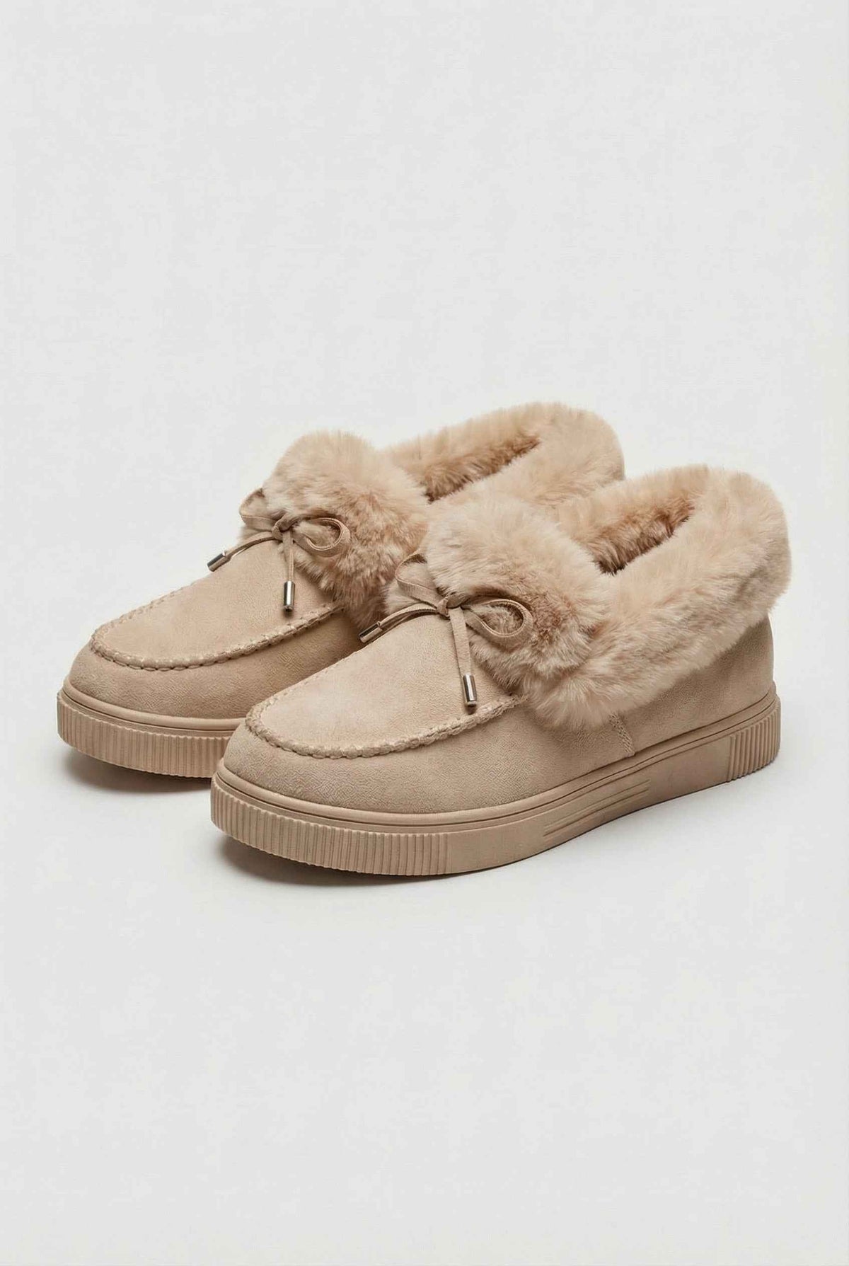 Victoria | Elegante Beige Winterlaarzen met Robuuste Zool en Comfortabele Voering - Lumina