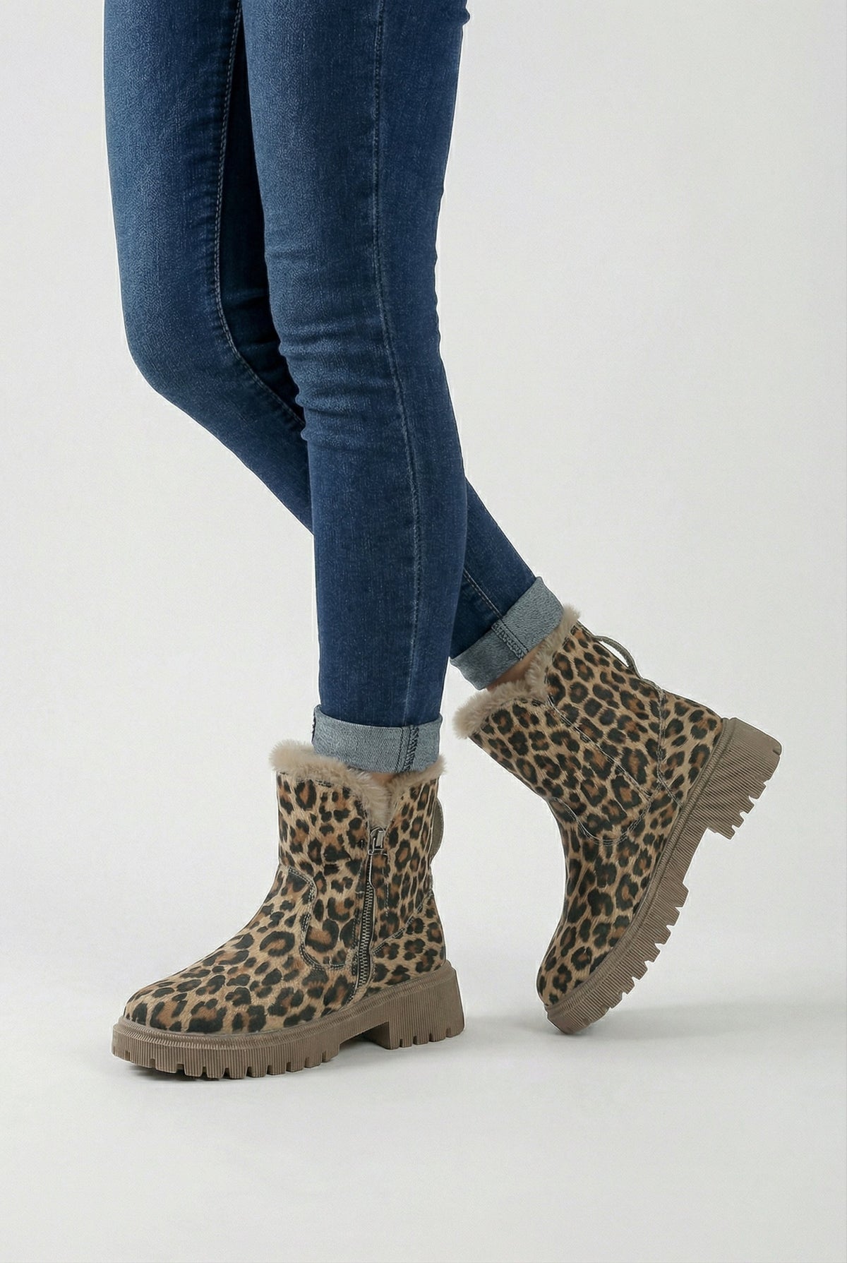 Victoria | Stijlvolle Leoparden Enkellaarsjes met Comfortabele Voering - Lumina