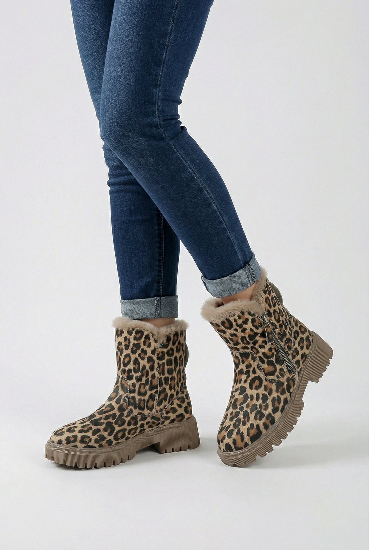Victoria | Stijlvolle Leoparden Enkellaarsjes met Comfortabele Voering - Lumina