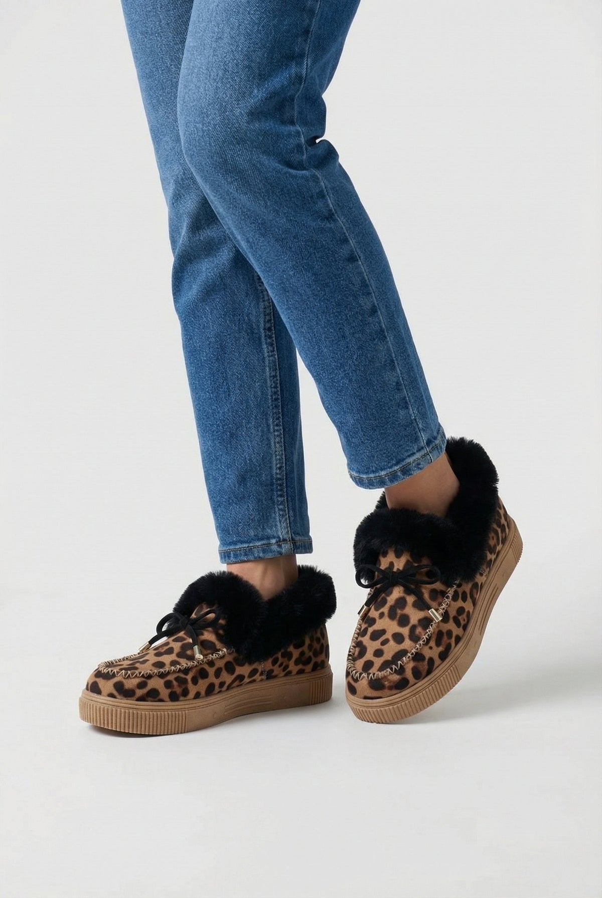 Victoria | Stijlvolle Leopardenprint Enkellaarsjes met Comfortabele Voering - Lumina