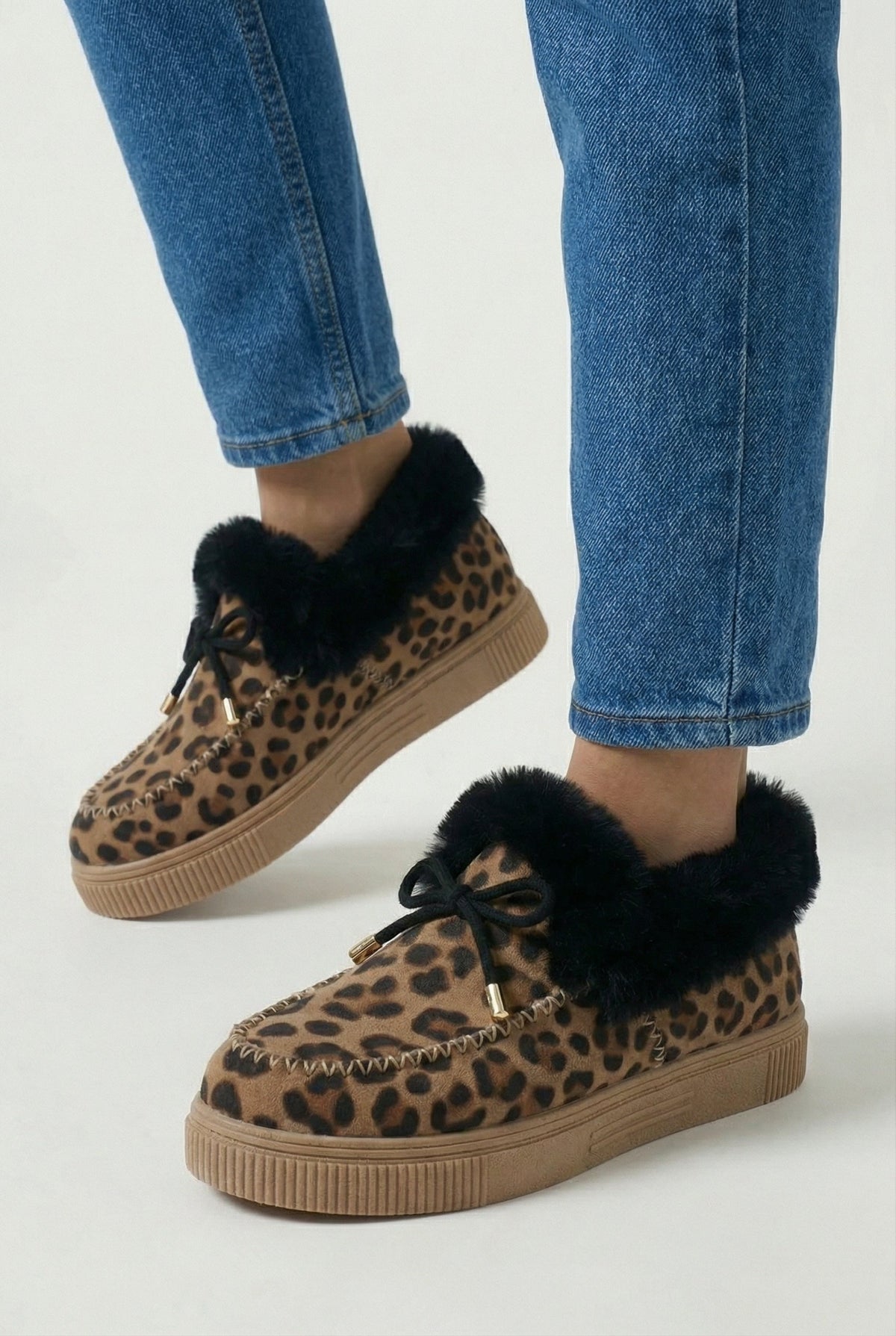 Victoria | Stijlvolle Leopardenprint Enkellaarsjes met Comfortabele Voering - Lumina