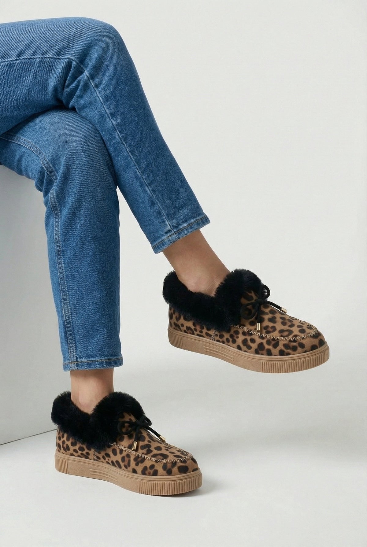 Victoria | Stijlvolle Leopardenprint Enkellaarsjes met Comfortabele Voering - Lumina