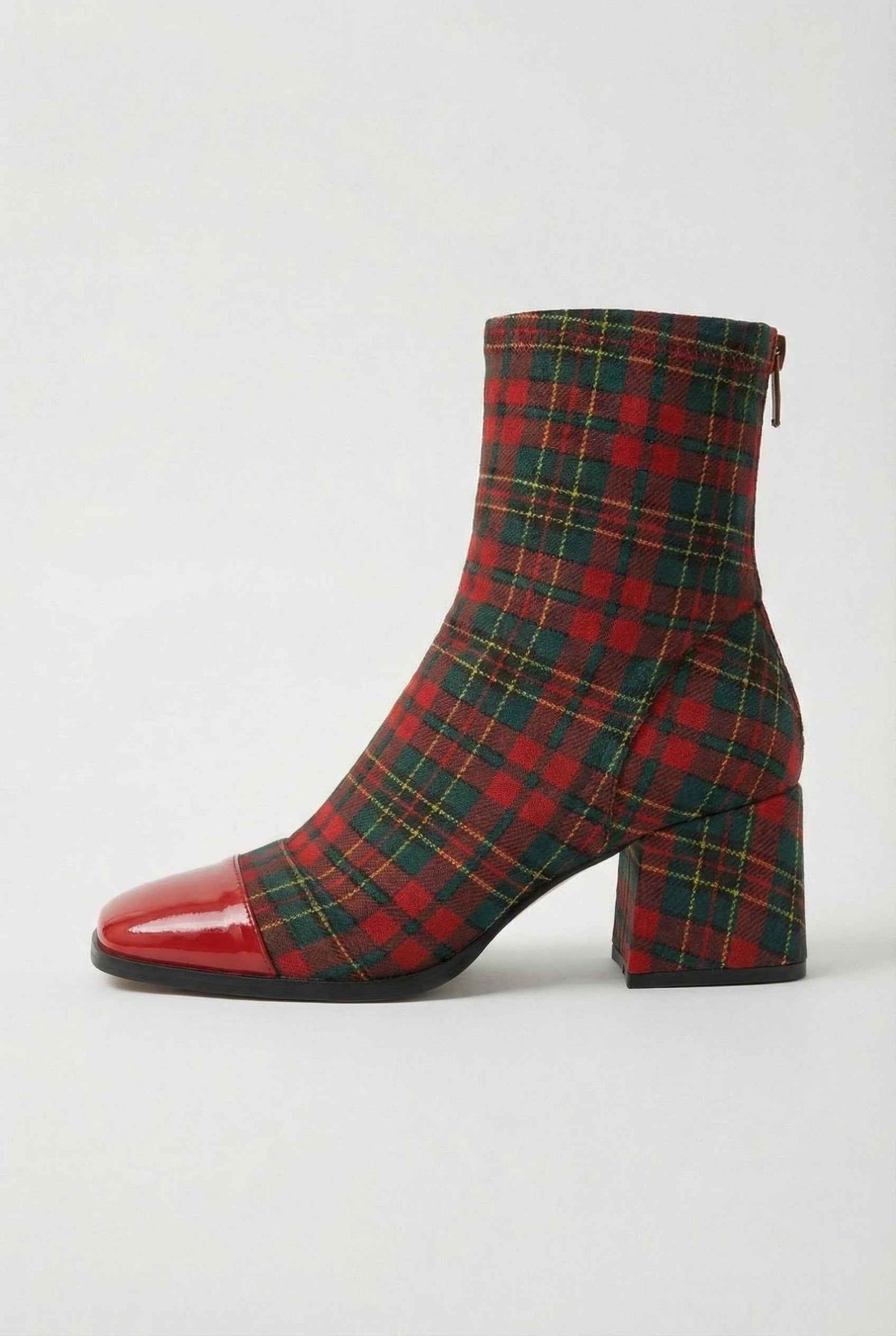 Victoria | Stijlvolle Rode en Groene Enkellaarsjes met Duurzame Zool - Lumina