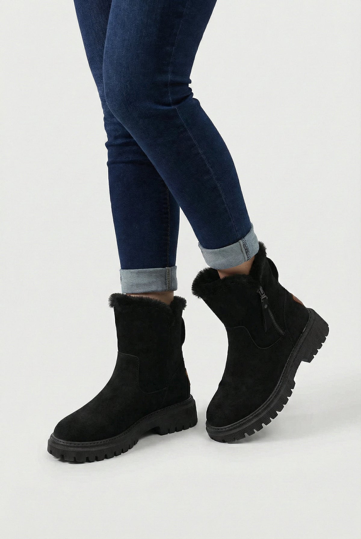 Victoria | Elegante Zwarte Waterdichte Winterlaarzen voor Dames - Lumina