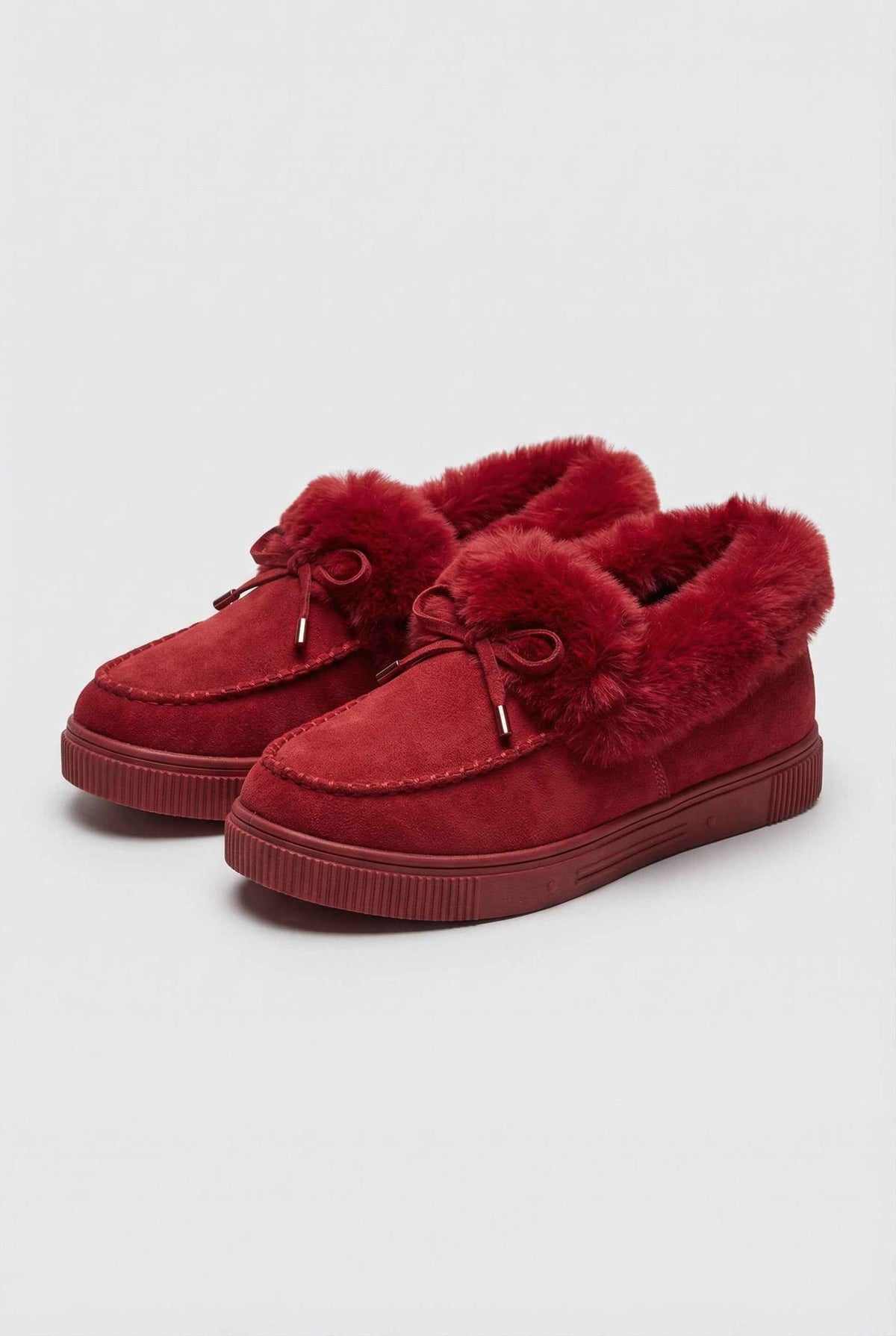 Victoria | Elegante Bordeaux Winterlaarzen met Warme Voering - Lumina